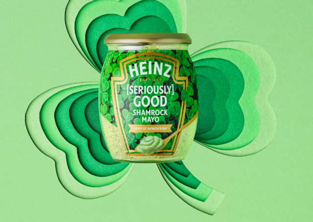 Heinz launches world’s first [seriously] good shamrock mayo for St. Patrick’s Day! 