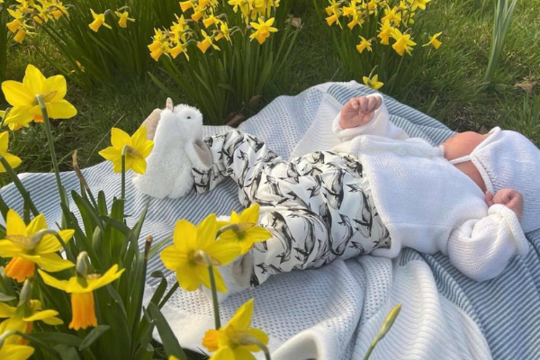 New mum Princess Eugenie  celebrates Easter by sharing a wholesome family photo