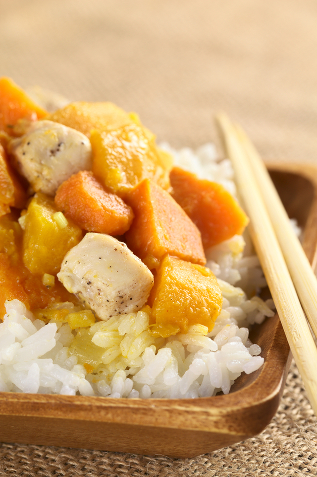 Chicken and sweet potato curry