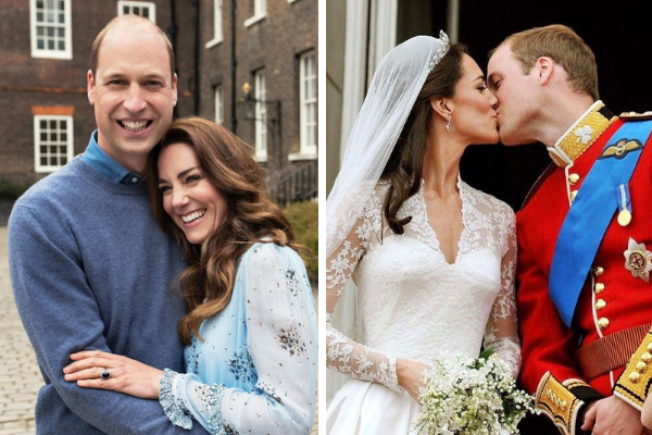 William & Kate share stunning photos to mark their 10th wedding anniversary