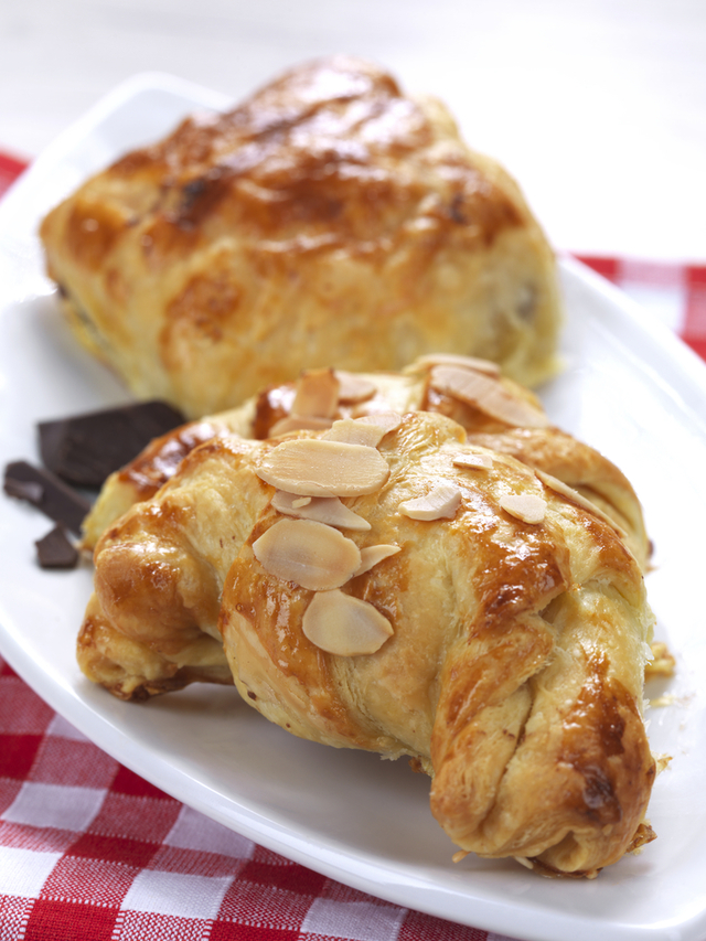 Cheats chocolate and almond croissants