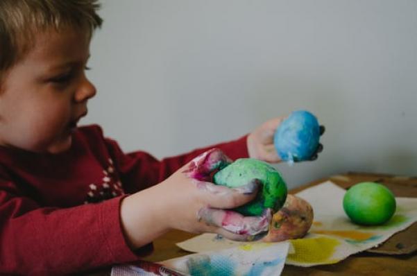 How to make our own playdough using ingredients you probably have at home!