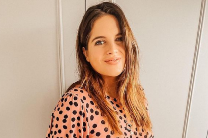 Binky Felstead shares sweet snaps she sent to family to announce she is expecting