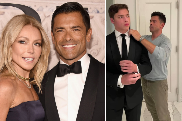 Mark Consuelos & Kelly Rippa’s son goes to Prom wearing his father’s suit