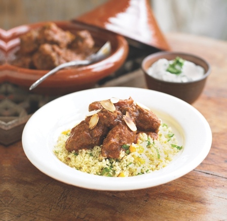 Moroccan lamb tagine with herb couscous