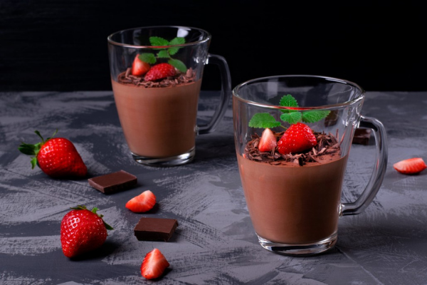 This simple chocolate pudding recipe has only five ingredients