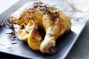 Pot roast lemon and thyme chicken
