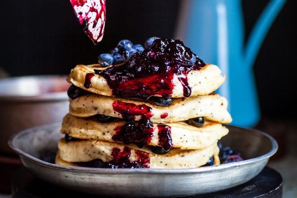 It’s brunch o’clock! This blueberry pancake recipe is a weekend essential
