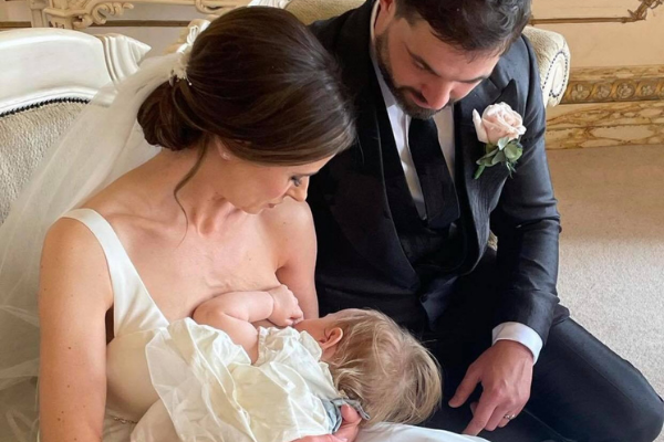Camilla Thurlow talks about the struggles of having your baby at your wedding