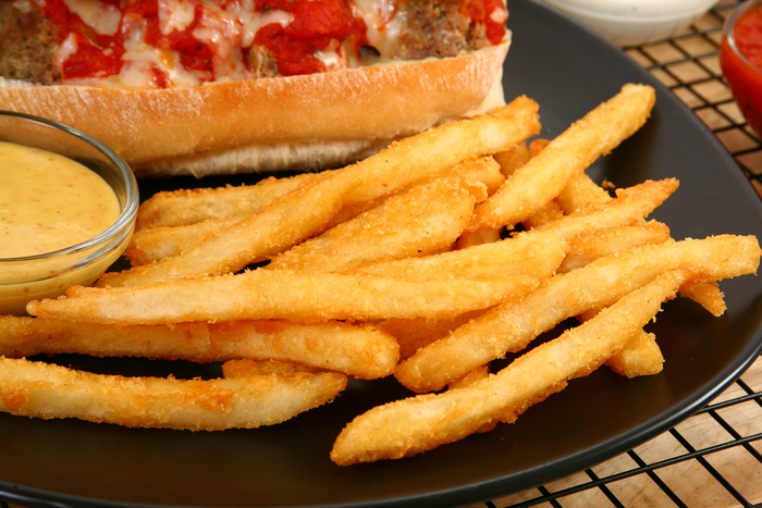 Meatball sub with shoestring fries | MummyPages.ie