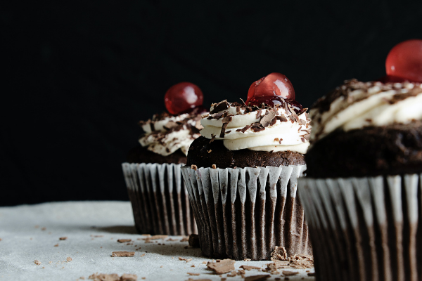 It’s German Week on Bake Off! Whip up a batch of our delectable Black Forest Cupcakes