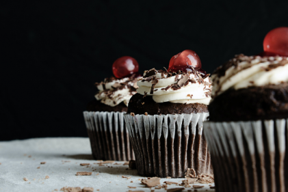 It’s the final week of Bake Off! Whip up a batch of our delectable Black Forest Cupcakes