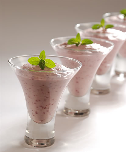 Raspberry mousse