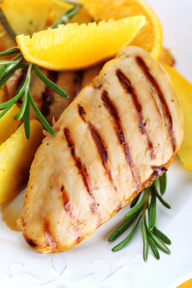 Chicken in balsamic, orange and rosemary sauce