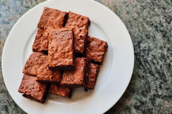 Fudgy and delicious: These brownies will take 25 minutes to make and need just 4 ingredients