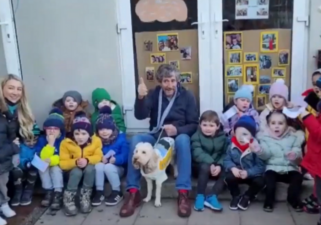 Watch: Charlie Bird pays sweet visit to Clondalkin preschool