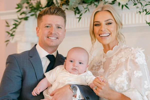 ‘Our angel boy’: Pippa O’Connor shares sweet family snaps from Billy’s christening