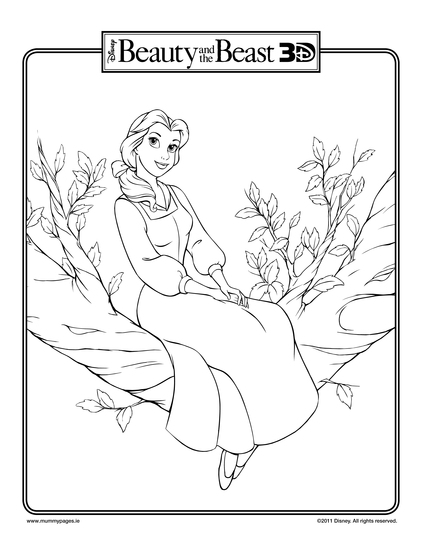 Beauty in the garden Colouring Page