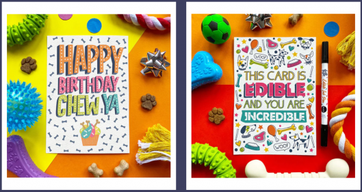 Finally an edible doggie birthday card that’s good enough to eat!