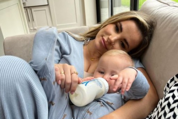 TOWIE’s Georgia Kousoulou encourages mums to call for help as son suffers high temperature