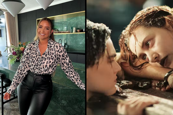Jacqueline Jossa brushes off her acting skills as she replicates famous Titanic moment