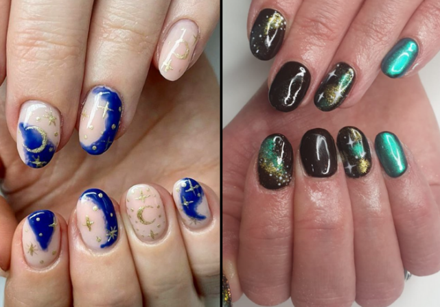 Moons and stars: Give your nails a makeover with these celestial patterns