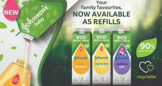 Johnson’s Baby launches NEW Eco-Refill range across family favourites