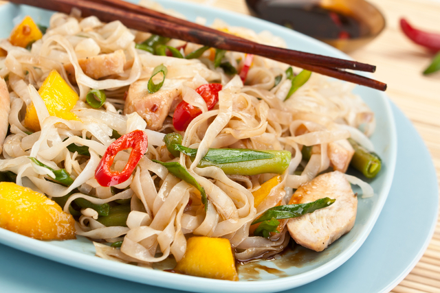 Chicken and mango stir-fry