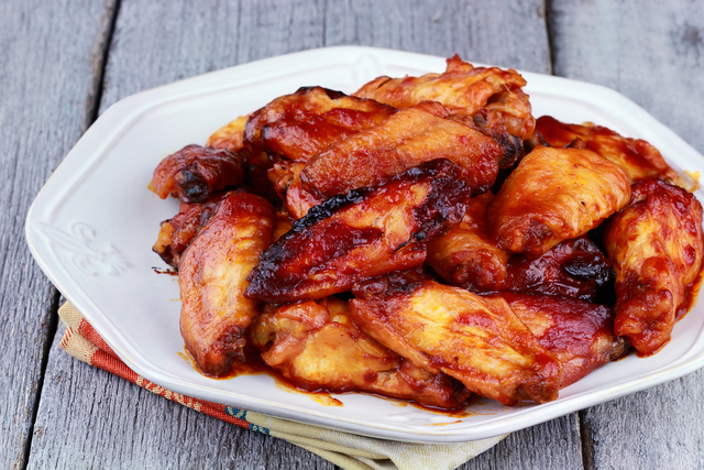 Baked buffalo chicken wings