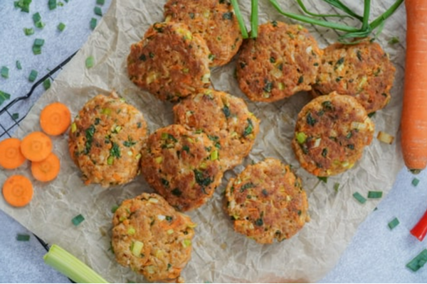 These scrumptious zucchini fritters are our new favorite lunchtime snack!