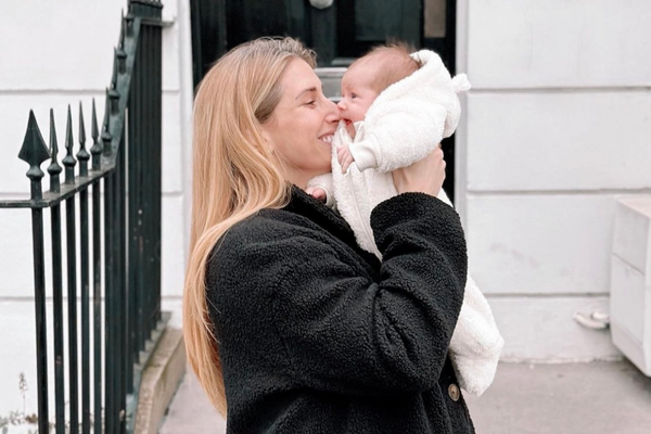 ‘My biggest blessings’: Stacey Solomon cradles baby Belle in new family snaps