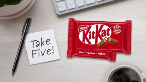Take five! KitKat reveals new look for its iconic bar