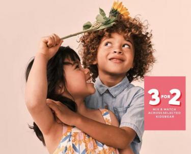Get your kids summer-ready with the M&S 3 for 2 deal on childrens clothing