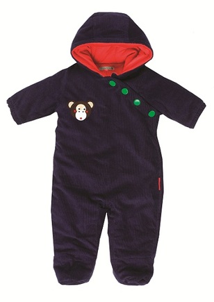 Olive and Moss navy monkey snowsuit
