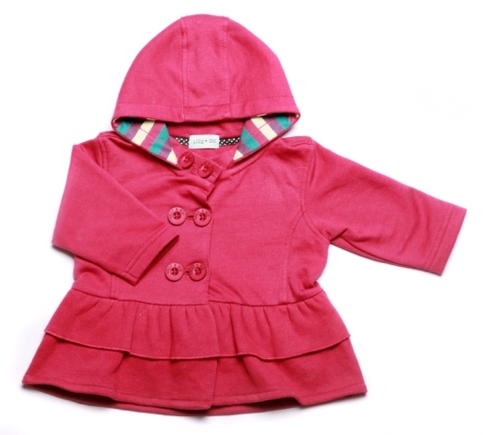 Lilly and Sid pink hooded jacket