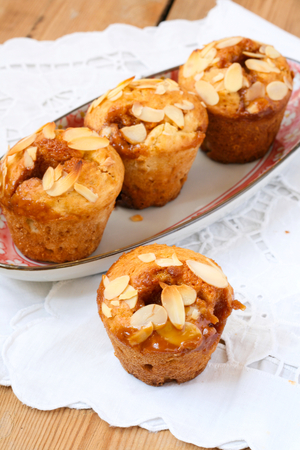 Pear and toffee muffins