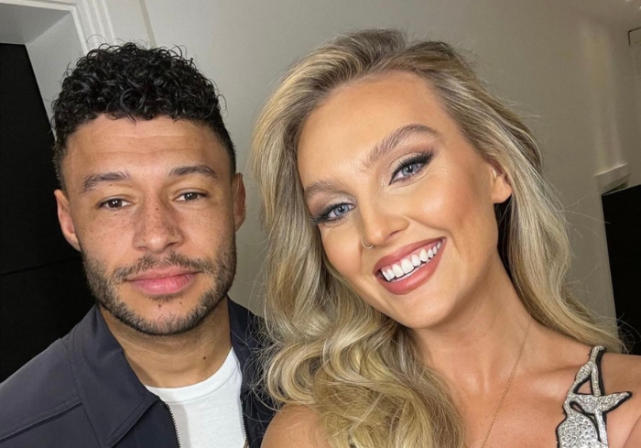 Little Mix’s Perrie Edwards treats fans to holiday snaps with fiancé Alex & son