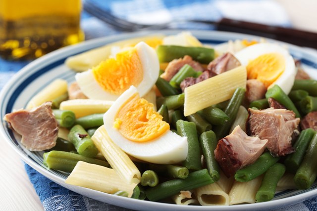 Gluten free pasta Nicoise salad