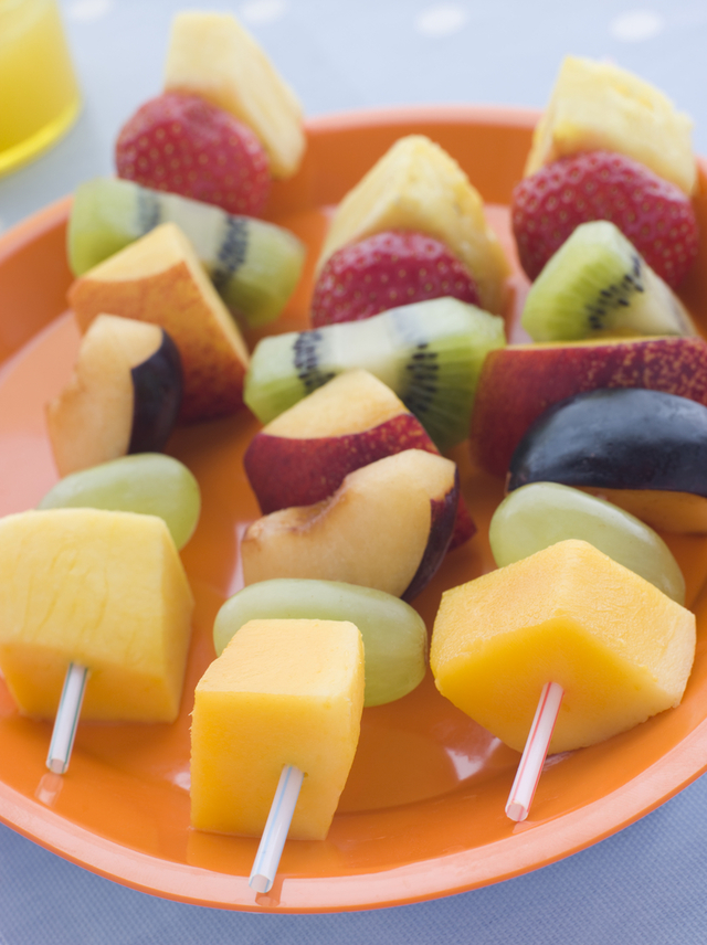 Fruit kebabs