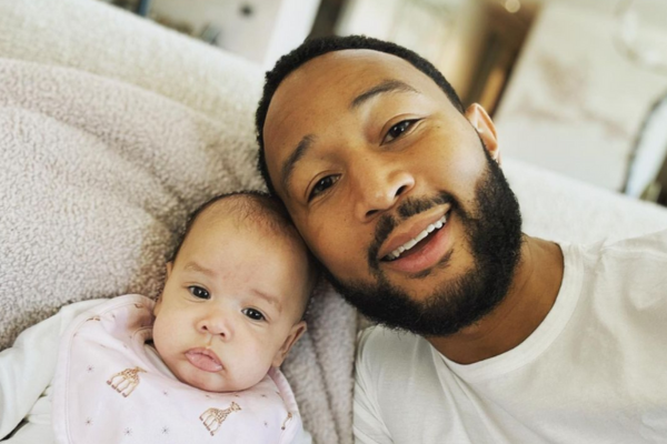 WATCH: John Legend captures baby girl Esti saying sweet word for the first time
