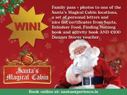 Win a family pass to the Santa Experience & €100 shopping voucher