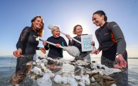 Uisce Éireann and Clean Coasts launch campaign to urge the public not to use the toilet as a bin