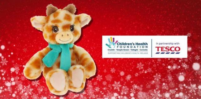 Tesco introduces new arrival! Gerry the Giraffe is one sale now, in aid of Children’s Health Foundation