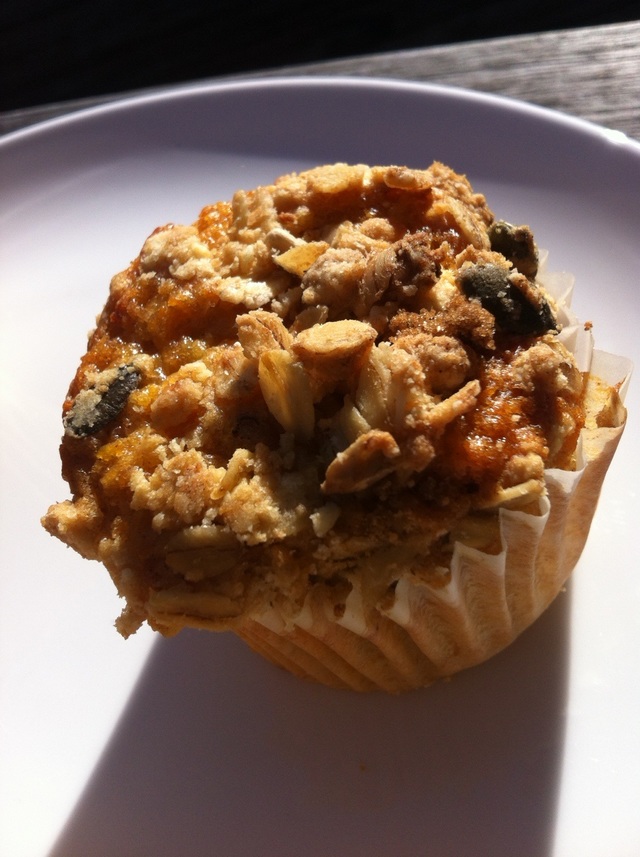 Carrot, apple and pecan muffins 