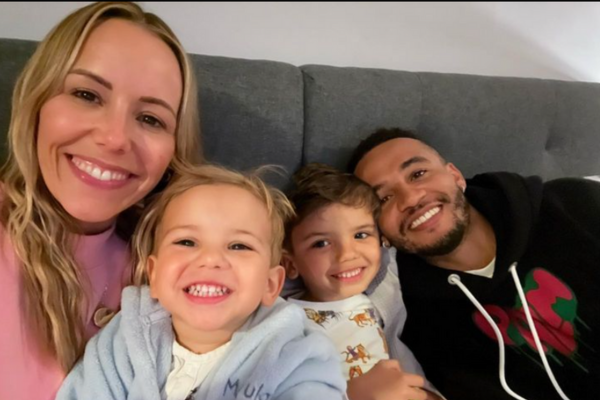 Aston Merrygold & wife Sarah reveal heartwarming moment sons met newborn Riley