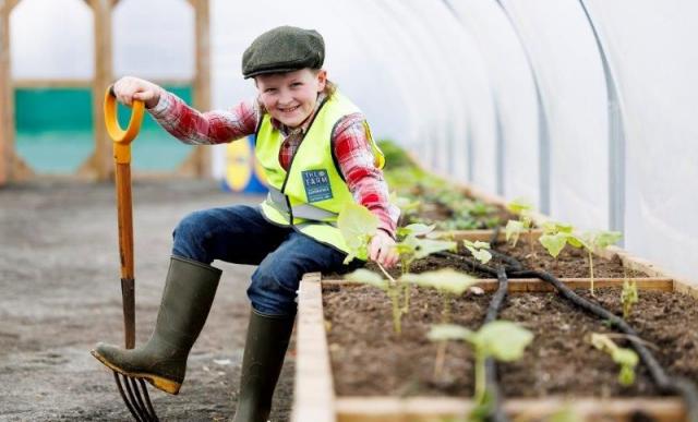 Sheamie Garrihy digs in to officially open The Lidl Farm for 2024 school season