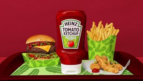 Heinz introduces new pickle flavoured ketchup: it’s ketchup, but with big pickle energy - yum!