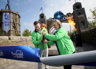 Europes longest intertwining rollercoaster opens in Emerald Parks new Tír Na nÓg land
