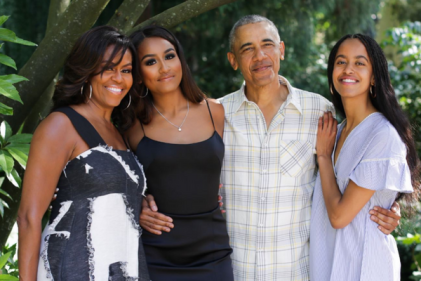 Barack & Michelle Obama pen tributes to daughter Sasha with rare family photo