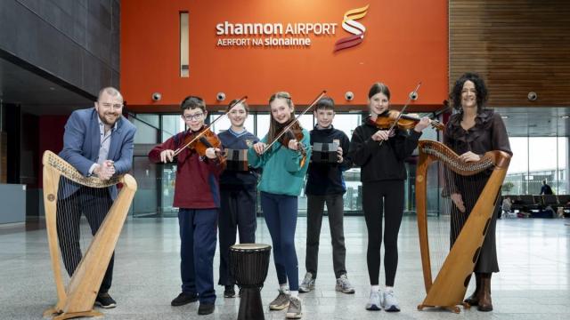 Over 200 School Children Turn Shannon Airport Into Concert Hall